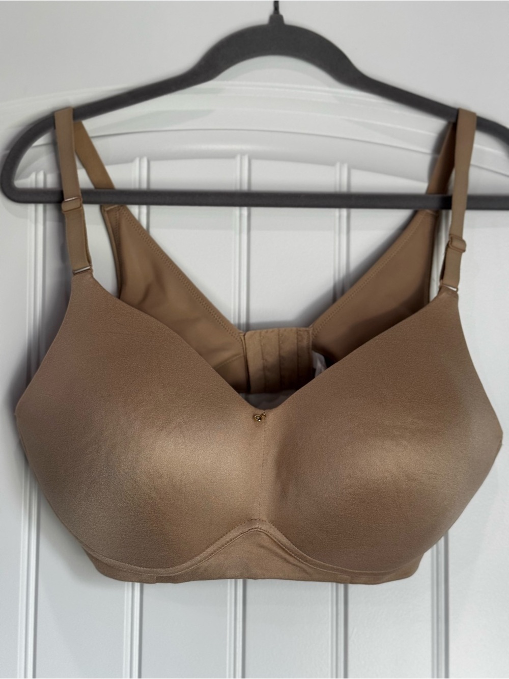 Cacique Smooth Full Coverage Bra 36DDD Nude Beige Wireless Bra Underwire